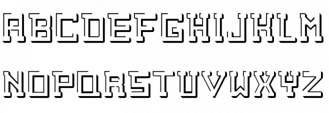 white space Regular Polices MAJUSCULES