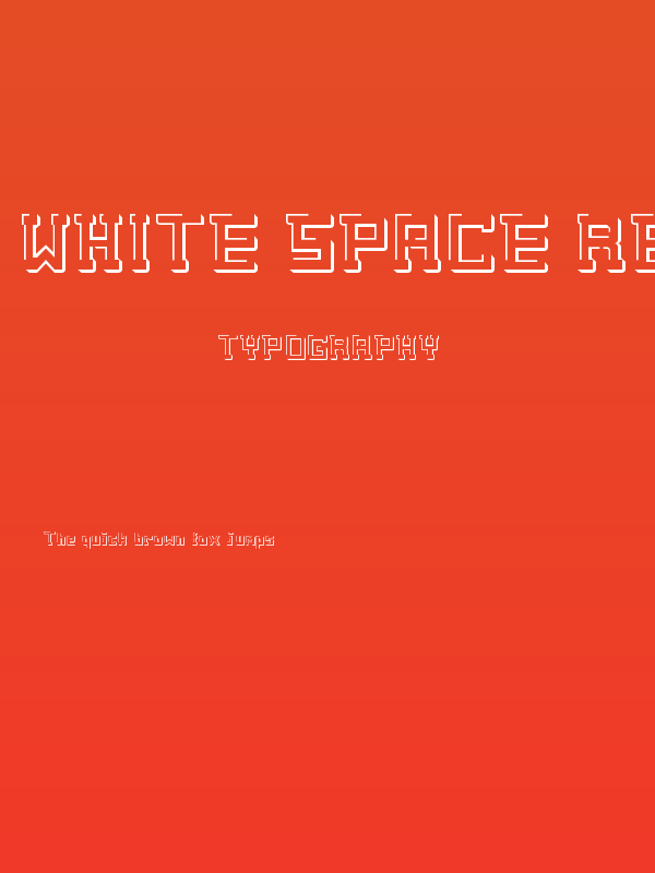 white space Regular Poster