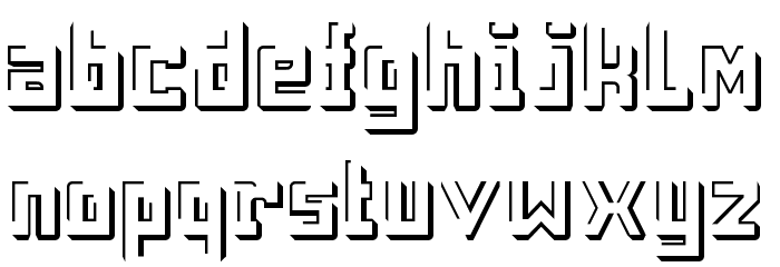 white space Regular Font LOWERCASE