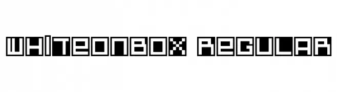 whiteonbox Regular  les polices de caractères gratuit tlcharger