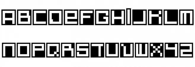 whiteonbox Regular フォント 大文字