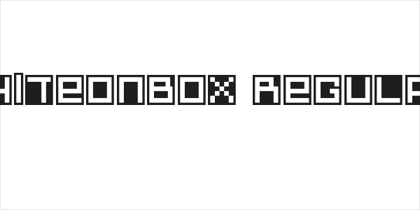 whiteonbox Regular Logo