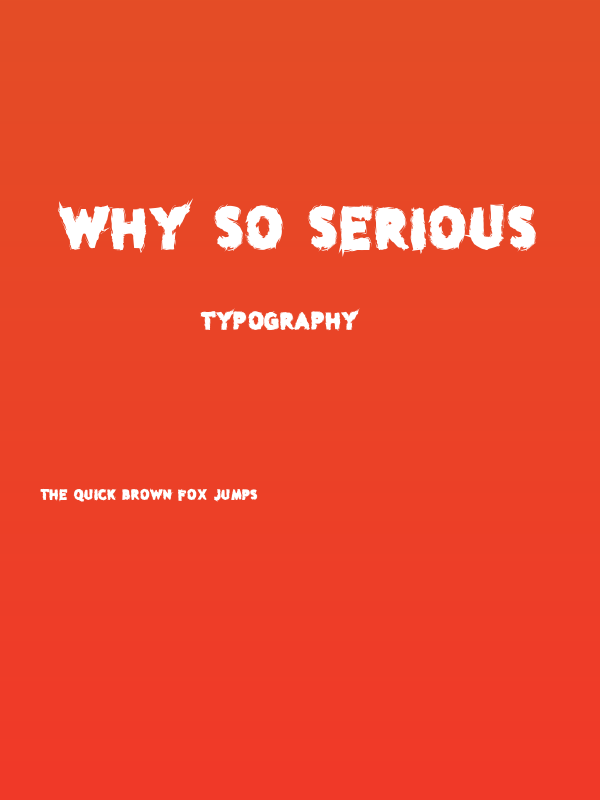 why so serious Poster
