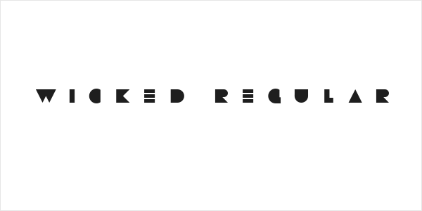 WICKED REGULAR Logo