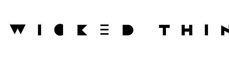 WICKED THIN  font caratteri gratis