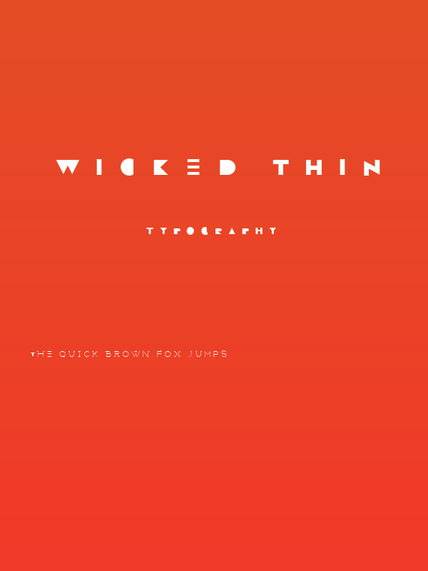 WICKED THIN Poster