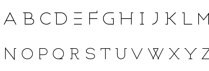 WICKED THIN Font LOWERCASE