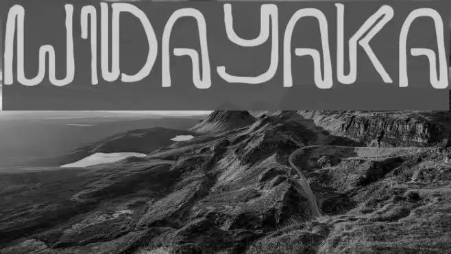 WIDAYAKA Font examples