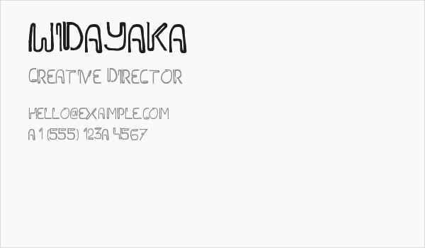 WIDAYAKA Business Card