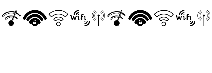 WIFI Font OTHER CHARS