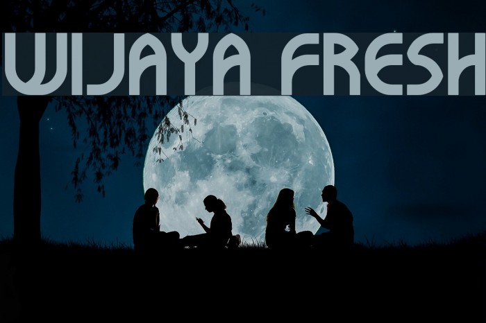 WIJAYA FRESH Font examples