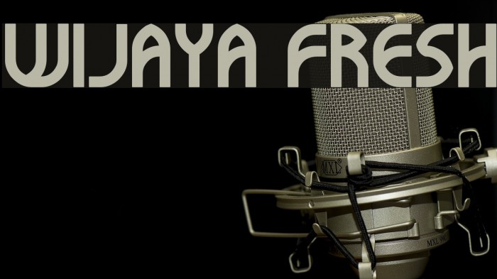 WIJAYA FRESH Font examples