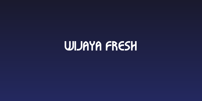 WIJAYA FRESH Social Header