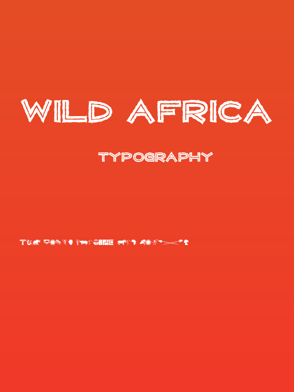 WILD AFRICA Poster
