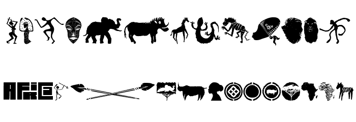 WILD AFRICA Font LOWERCASE