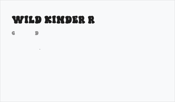 WILD KINDER Regular Business Card
