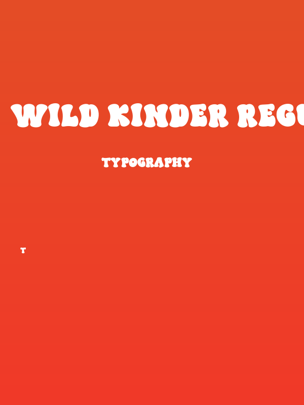WILD KINDER Regular Poster