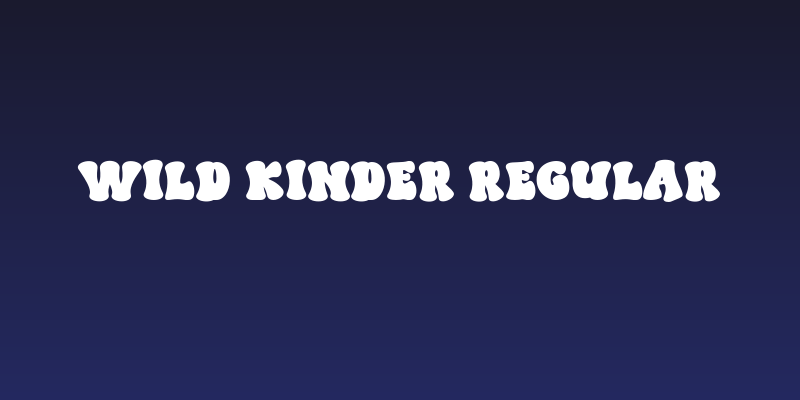 WILD KINDER Regular Social Header