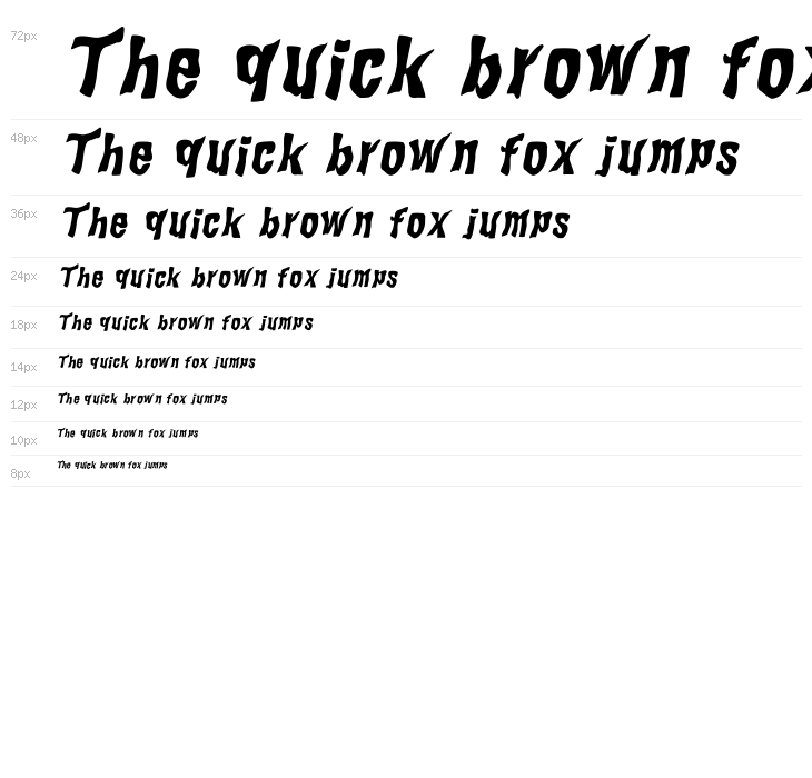 WILD2 Ghixm NC Bold Italic Waterfall