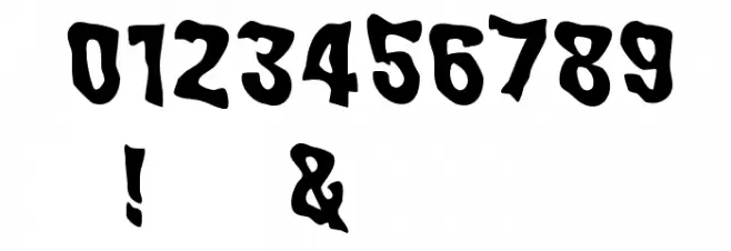 WILD2 Ghixm NC Bold Font OTHER CHARS