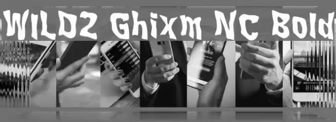 WILD2 Ghixm NC Bold Font examples