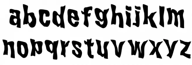 WILD2 Ghixm NC Bold Caratteri MINUSCOLO