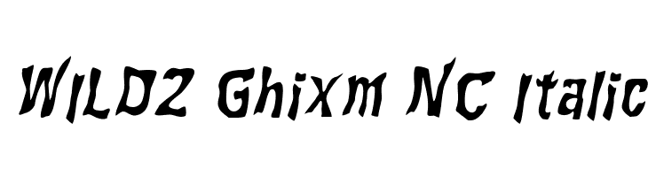 WILD2 Ghixm NC Italic  Frei Schriftart Herunterladen