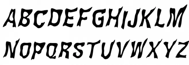 WILD2 Ghixm NC Italic Schriftart Groß