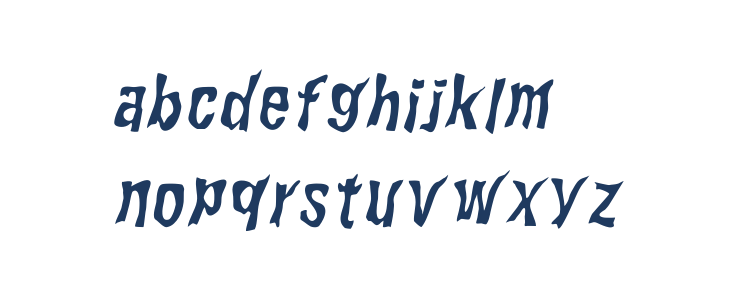 WILD2 Ghixm NC Italic Lowercase