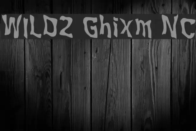WILD2 Ghixm NC Font examples