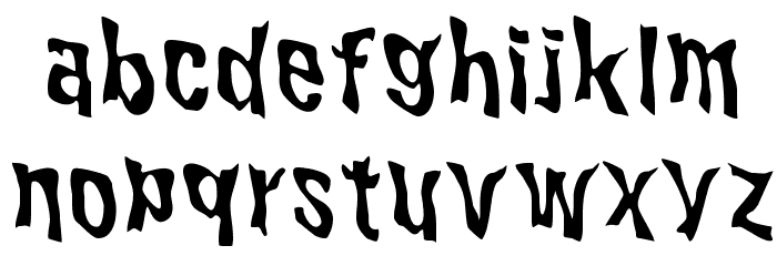 WILD2 Ghixm NC Font LOWERCASE