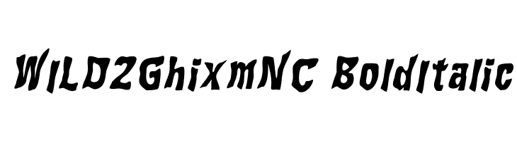 WILD2GhixmNC-BoldItalic  Frei Schriftart Herunterladen
