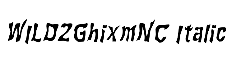 WILD2GhixmNC-Italic Font