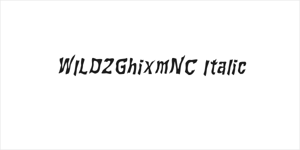 WILD2GhixmNC-Italic Logo