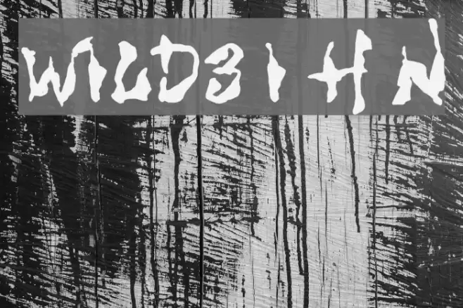 WILD3 Infected Hurt Normal Font examples