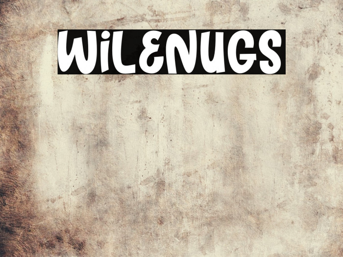 WILENUGS Font examples