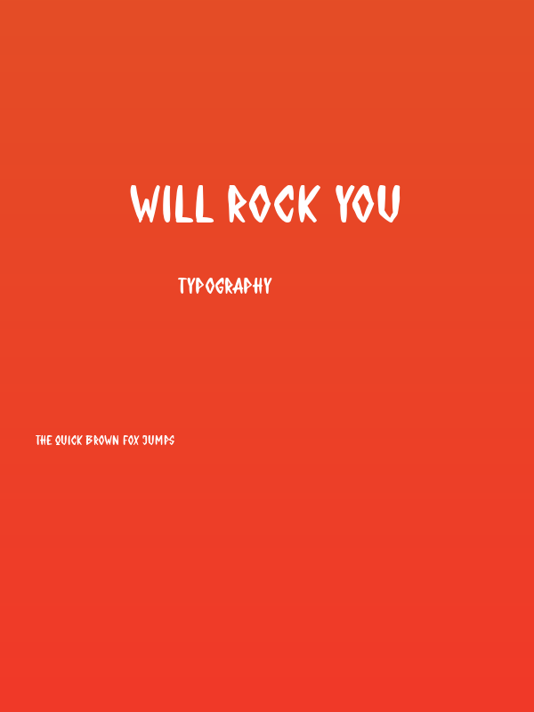 WILL ROCK YOU Poster