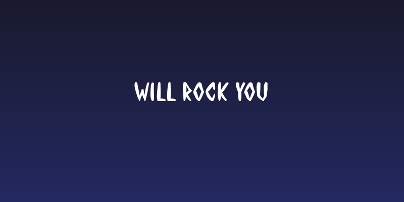 WILL ROCK YOU Social Header