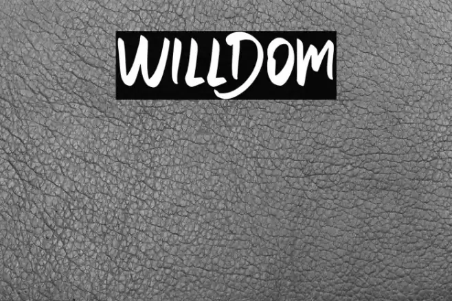 WILLDOM Font examples