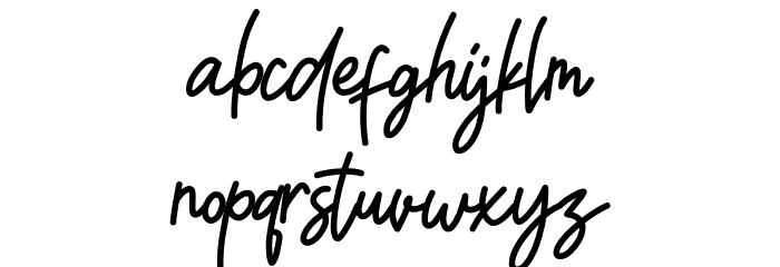 WILLONALINE DEMO Font LOWERCASE