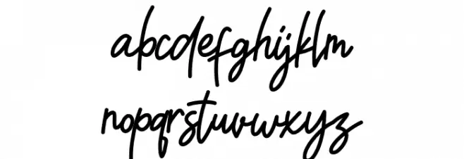 WILLONALINE DEMO Schriftart Kleinbuchstaben
