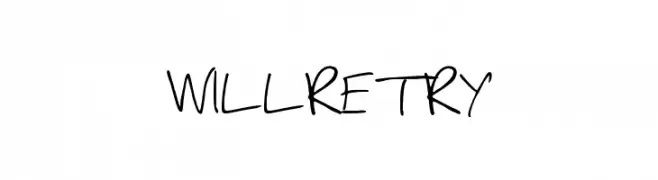 WILLRETRY  font caratteri gratis