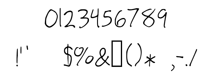 WILLRETRY Font OTHER CHARS