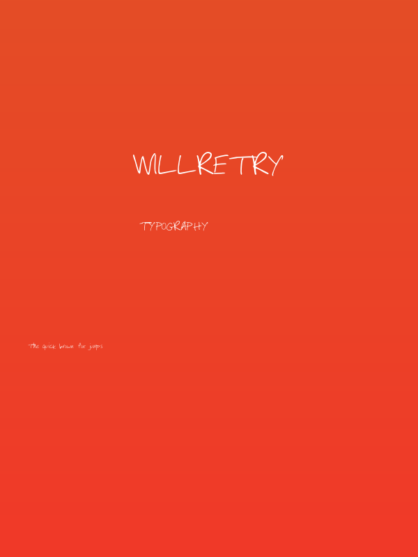 WILLRETRY Poster