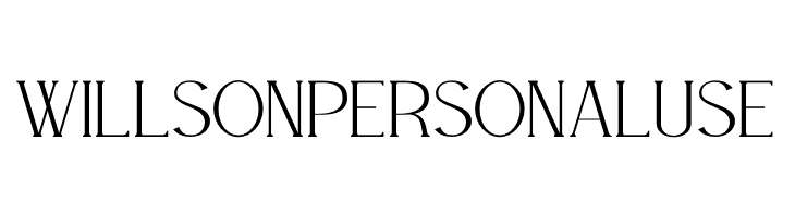 WILLSON Personal Use  Fuentes Gratis Descargar