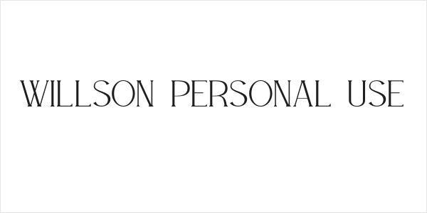 WILLSON Personal Use Logo
