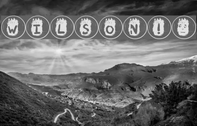 WILSON!* Font examples