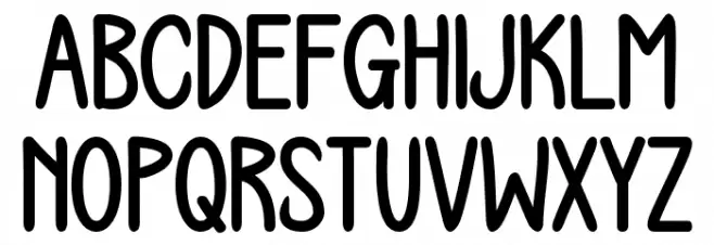 WINTER FRIEND Caratteri MAIUSCOLE