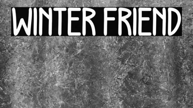 WINTER FRIEND Caratteri examples