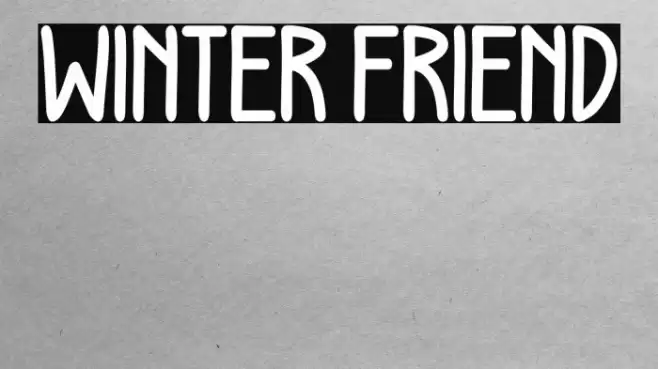 WINTER FRIEND Caratteri examples